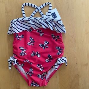 NWT Janie and Jack baby girls swimsuit, 6-12 months